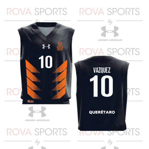 PREPARATORIA ANÁHUAC QUERÉTARO JERSEY BASKETBALL NEGRA