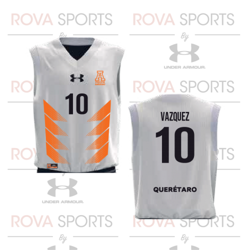 PREPARATORIA ANÁHUAC QUERÉTARO JERSEY BASKETBALL BLANCA